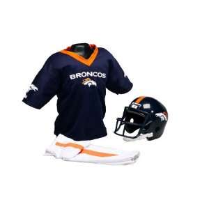 Denver Broncos Kids/Youth Football Helmet Uniform Set:  