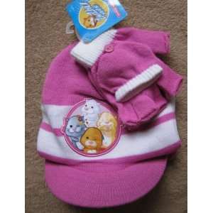 Plush ZHU ZHU PET (G1) Pink & White Hat, Texting Gloves & Lip Glosses 