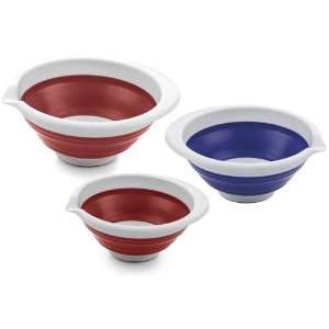  Medium 3qt. Space Saver Store Flat Collapsible Mixing Bowl 