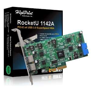  HighPoint 2 External and 2 Internal Ports USB 3.0 PCI 