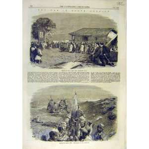   War South America Troops Mass Battle Capon Peris 1866