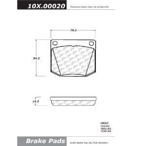  Centric Parts, 100.00020, OEM Brake Pads Automotive