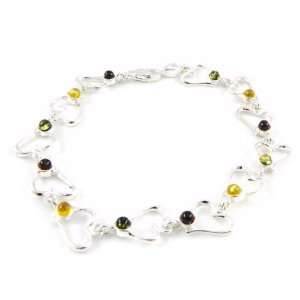  Bracelet silver Inspiration amber.: Jewelry