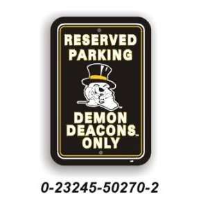  Wake Forest Demon Deacons Parking Sign*SALE*: Sports 