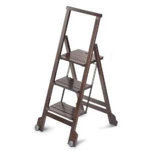  Aris 913L W Wenge Beech Wood Stepladder With Wheels 913L W 