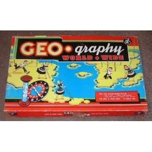  Vintage Geo graphy Game Cadaco Ellis 1958: Everything Else
