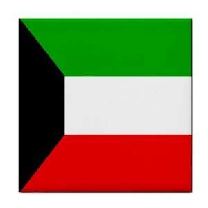  Kuwait Flag Tile Trivet 