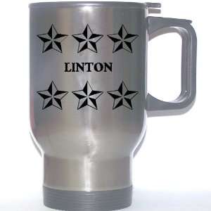  Personal Name Gift   LINTON Stainless Steel Mug (black 