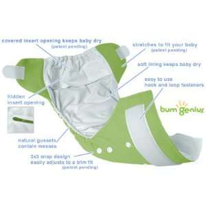  BumGenius 3.0 One Size Cloth Diaper Ribbit: Baby