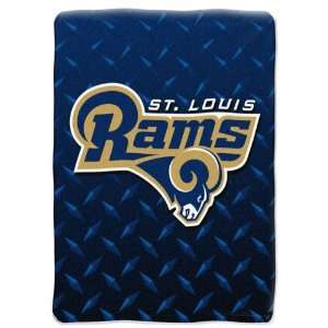  St. Louis Rams 60x80 Diamond Plate Raschel Throw: Sports 