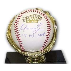  Manny Ramirez Signed Ball   World Series   Autographed 