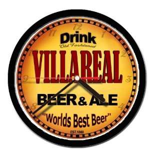  VILLAREAL beer and ale cerveza wall clock: Everything Else