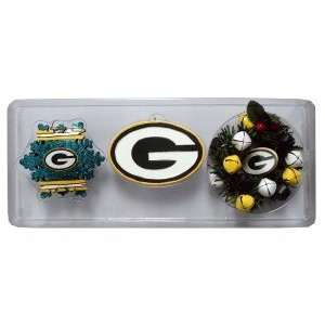 Pack Ornaments Packers   Green Bay Packers:  Sports 