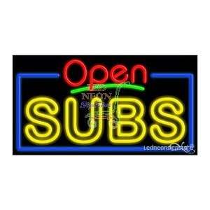  Subs Neon Sign 20 Tall x 37 Wide x 3 Deep: Everything 