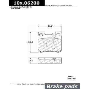   Parts Rear Posi Quiet Extended Wear w/Shims 106.06200 Automotive