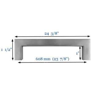  24 0r 608mm Square Bar Pull Kitchen Cabinet Handles: Home 