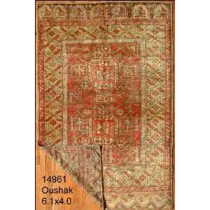    4x6 Hand Knotted Oushak Turkey Rug   40x61