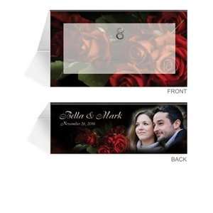  130 Photo Place Cards   Love Rose So Deep: Office Products