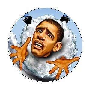    FLUSH OBAMA   Anti Barack Obama Political 1.25 MAGNET 