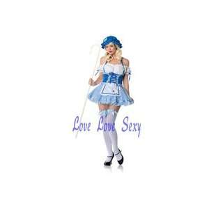 white+blue sexy Role Play sexy Maid costumes cosplay clothes party 