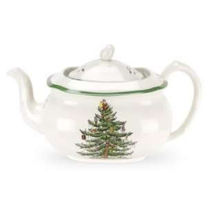  Spode Christmas Tree Covered Teapot: Patio, Lawn & Garden