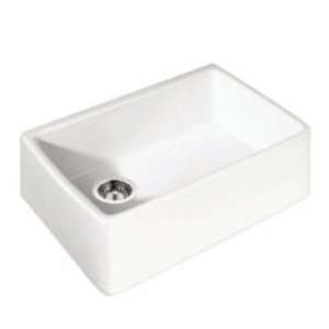 FS1830 10 30 Undermount Single Bowl Ceramic Sink with Stainless Steel 