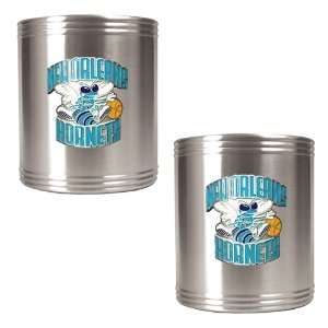  New Orleans Hornets 2pc Stainless Steel Can Holder Set 