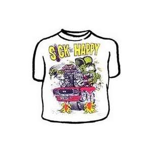  Rat Fink tee shirt Sick but Happy Size:XL: Automotive