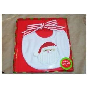  SANTA BABY SANTA CLAUSE BIB BY MUDPIE: Baby