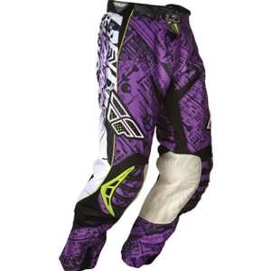   Racing Evolution Mens MX Motorcycle Pants   Purple/Black / Size 28S