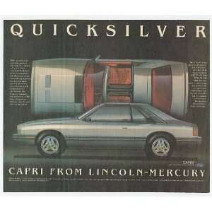  1981 Mercury Capri T Top Print Ad (11753)