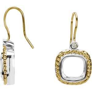   Diamond Semi Mount Earrings   11.35 grams.: Big Sur Elegance: Jewelry