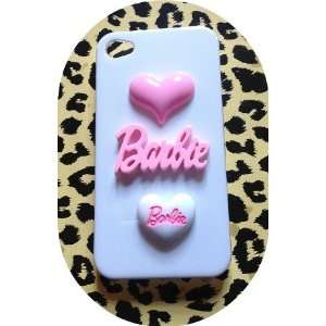  Pink Barbie Love Heart Kawaii Deco Hearts Iphone 4 /4s 