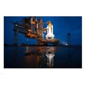   Atlantis STS 135 on Launch Pad  24 x 18  Poster Print
