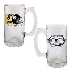  Pittsburgh Steelers Six Time Champs 13oz. Mug: Sports 