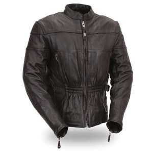   First Manufacturing Womens Kass Jacket (Black, X Small) Automotive