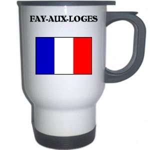 France   FAY AUX LOGES White Stainless Steel Mug 