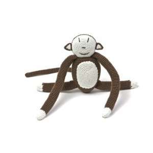  Anne Claire Petit Crocheted Chocolate Colour Monkey Toy 