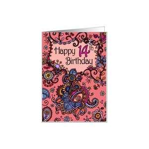  Happy Birthday   Mendhi   14 years old Card: Toys & Games
