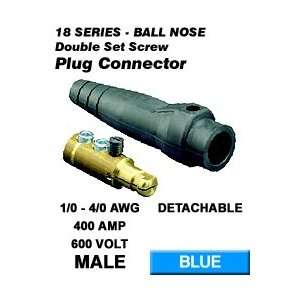  Leviton 18D24 B Male Plug, Detachable, Double Set Screw, 1 