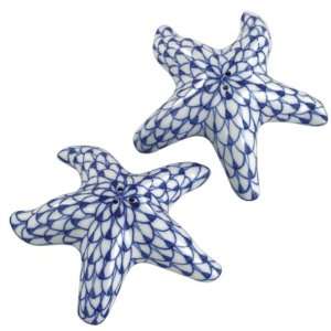  Andrea By Sadek Porcelain Blue Net Starfish Salt And 