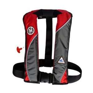   PFD AI 150M2 U MANUAL INFLATABLE RED/GREY: Sports & Outdoors