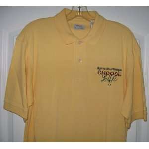  Mens Right to Life Polo Shirt Size Medium: Everything 