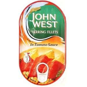 John West Herring Fillets in Tomato Sauce   6.7oz  Grocery 