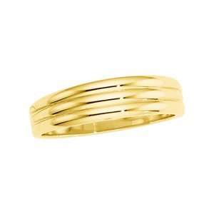  14K Yellow GENTS Tapered Design Band Jewelry