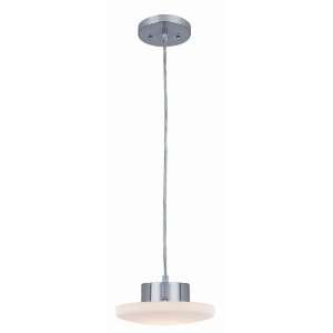 Lite Source LS 18411PS/FRO Polina 1 Lite Pendant Lamp, Polished Steel 