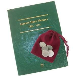   Head V Nickels (1883 1912) Coin Folder with 5 Liberty Head Nickels