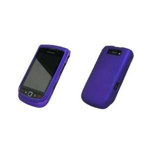  Blackberry Torch 9800 Purple Rubberized Hard Cover Crystal 