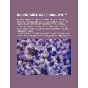 Roundtable on productivity are we making as much progress as we think 
