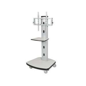  Mobile LCD Stand,w/4Casters,1of2,30 1/2x29 1/2x66 1/2 